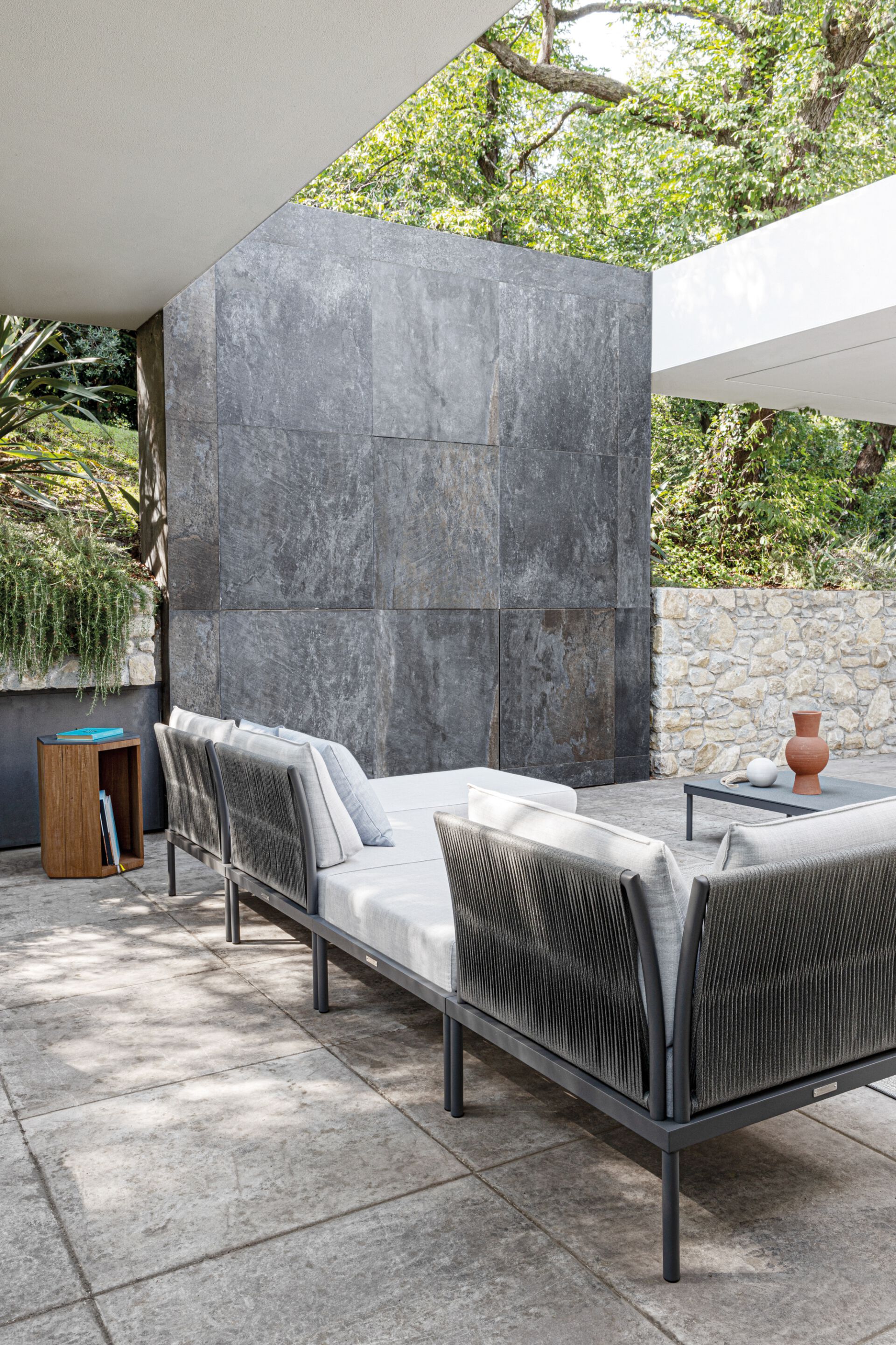 Модульный тканевый садовый диван с полуостровом Atmosphera вспышка ARCH-00044030 - Вид №2