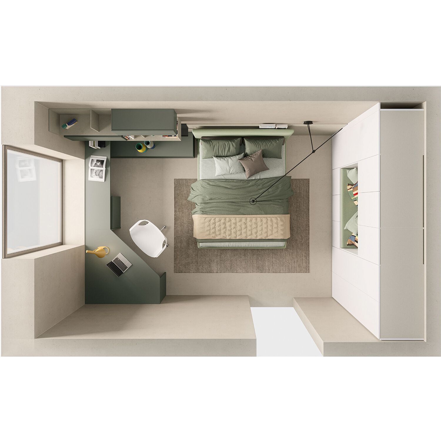 Секционная спальня для мальчиков Zalf Alterna ARCH-00094426 - Вид №1