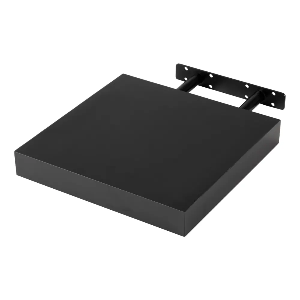 Настенная полка KONSENSA 23x23.5 см со скрытым креплением МДФ цвет черный 89425856 STLM-2023406  - Вид №4