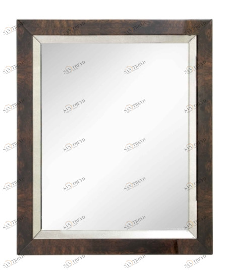 Зеркало прямоугольное настенное эбеновое дерево Burnett PUSHA ДИЗАЙНЕРСКИЕ 062637 Коричневый 