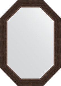 BY 7065 Зеркало в багетной раме - палисандр 62 mm EVOFORM Octagon