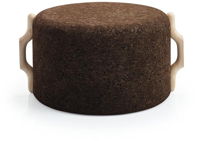 BlackCork Круглый пуф из пробки Omega sun-id-1493845 - Вид №2