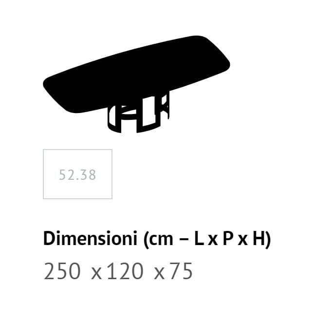 Прямоугольный обеденный стол из стали и дерева Bontempi Casa IMPERIAL ARCH-00071638 - Вид №6