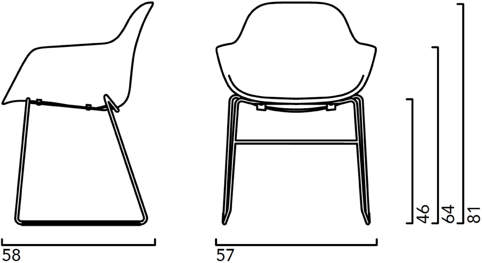 Crassevig Санный стул из полипропилена Pola sun-id-1384632 - Вид №13