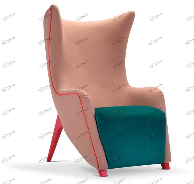 Adrenalina Кресло из ткани с высокой спинкой Gea sun-id-1345977