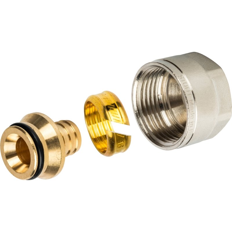 Евроконус 16х2,0х3/4 аксиальный для труб PE-X STOUT SFC0020001620 - Вид №1