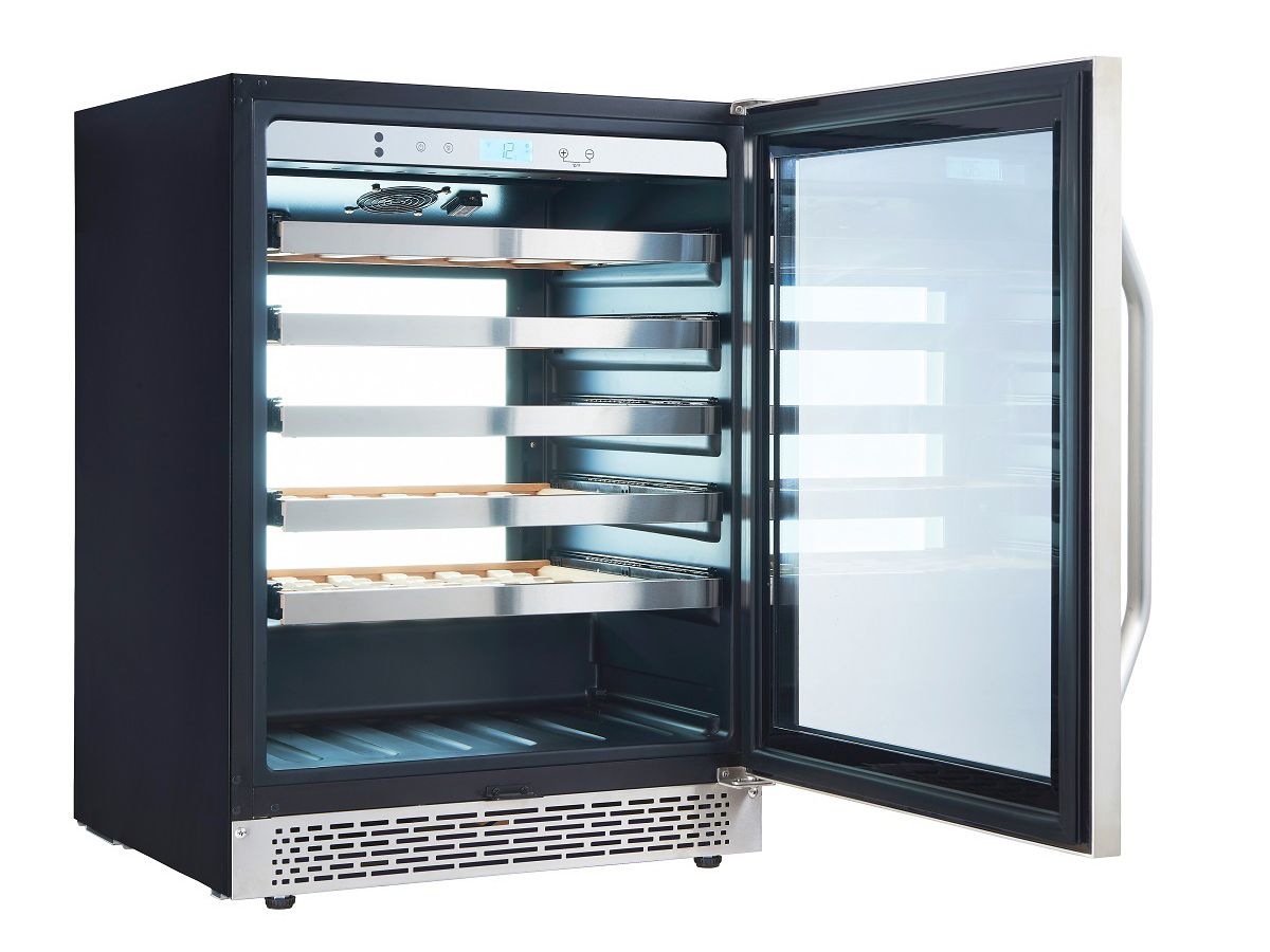 9189162 Винный шкаф Cavanova CV045-1TL серебристый STDN-0033727 - Вид №10