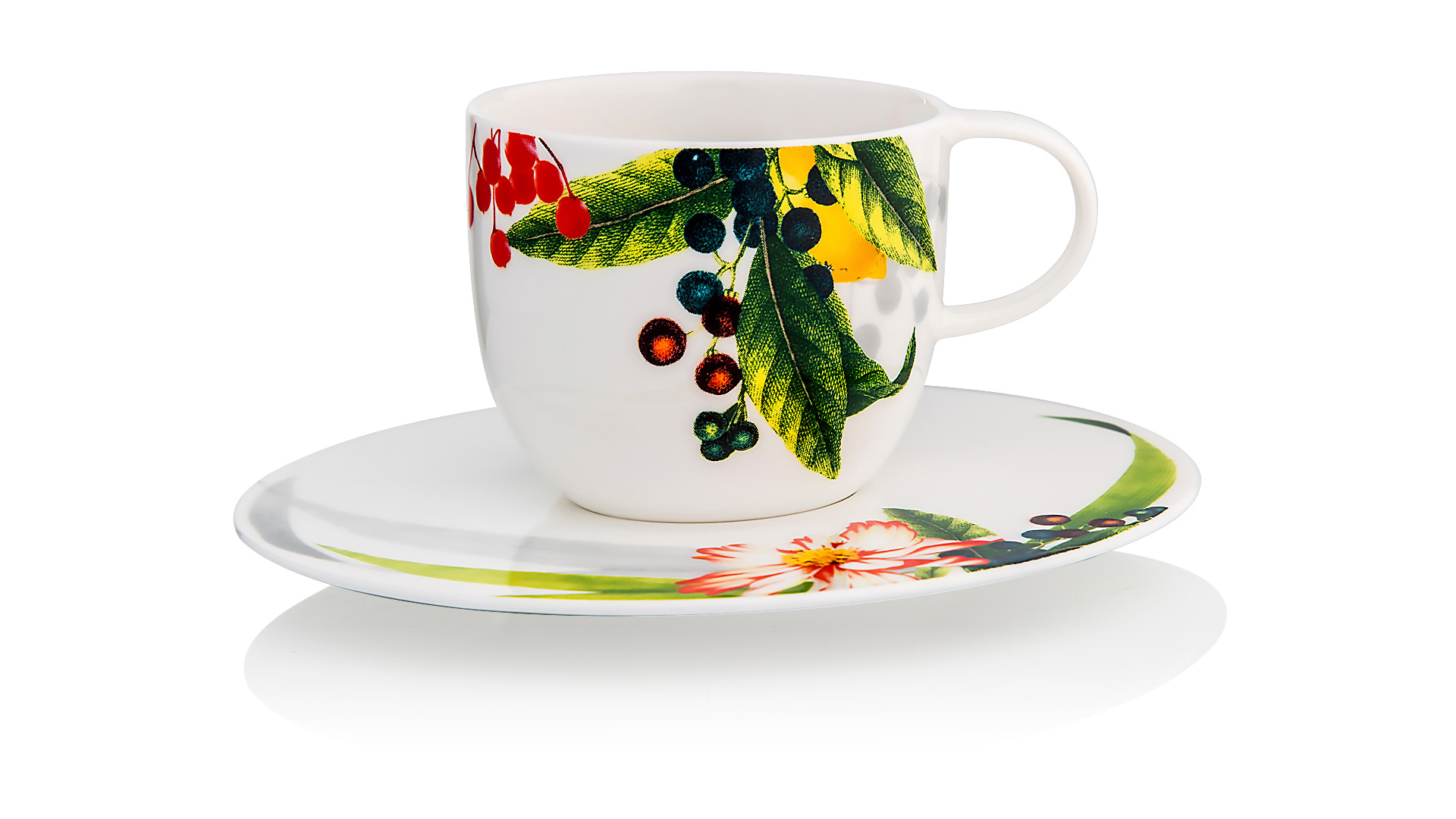 10645762 Rosenthal Набор чашек кофейных с блюдцем Rosenthal Фруктовый сад 200мл, фарфор, 6 шт Фарфор  - Вид №1