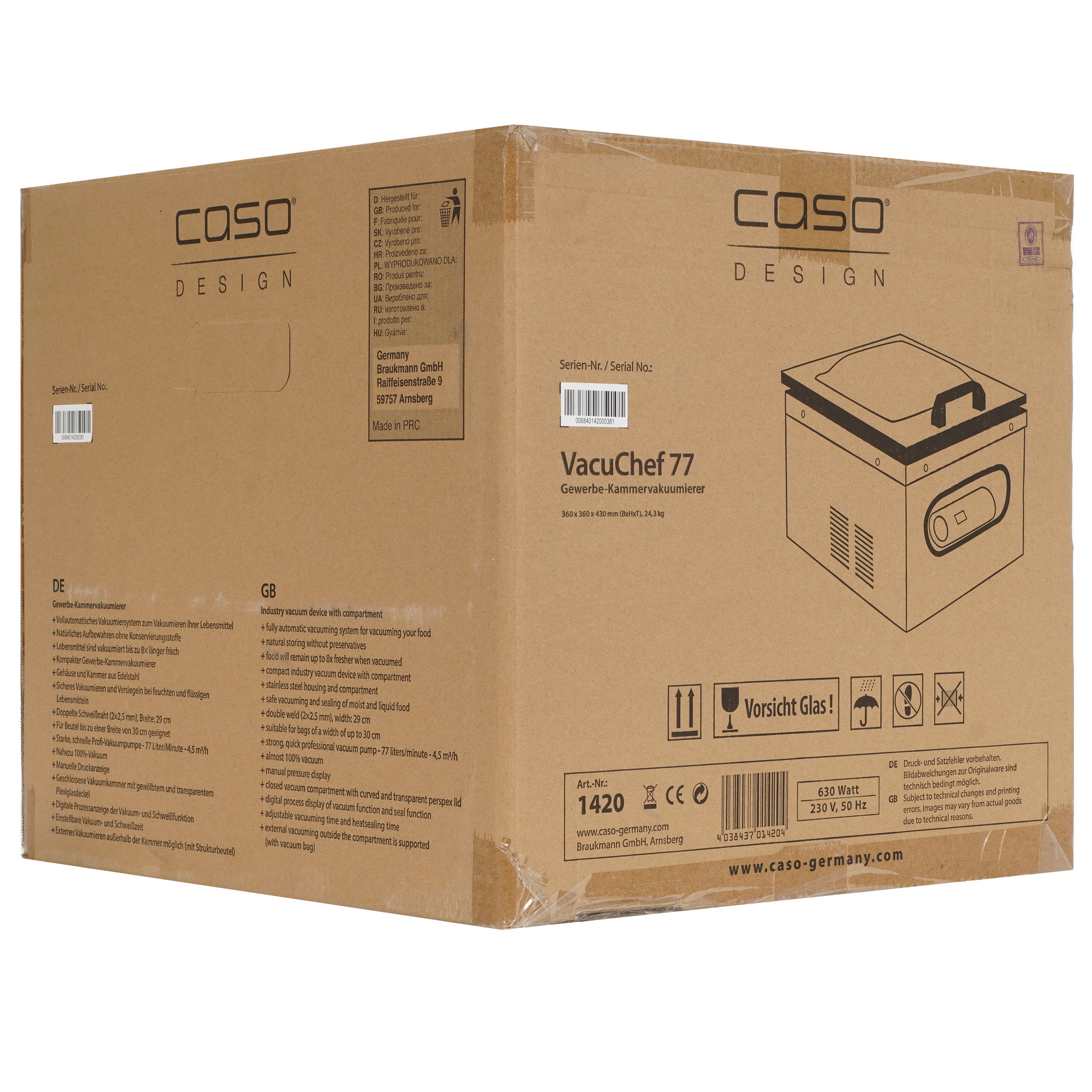 5315607 Вакуумный упаковщик камерный CASO VacuChef 77 STDN-0039115 - Вид №7