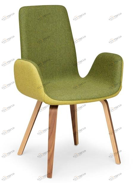 Midj Стул из ткани с подлокотниками, с высокой спинкой Light sun-id-1415987