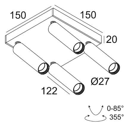 Регулируемый светодиодный прожектор Deltalight Spy ARCH-00103867 - Вид №6