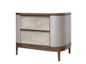 Деревянная тумбочка с ящиками