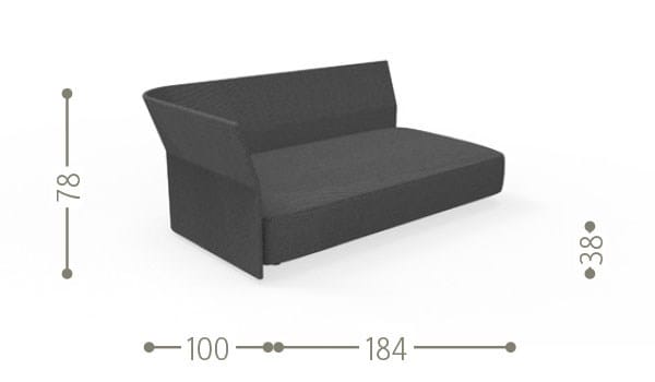 Секционный садовый диван из ткани и веревки Talenti ARCH-00118279 - Вид №15