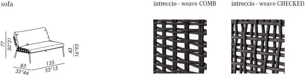 Meridiani 2-местный садовый диван Zoe open air sun-id-1500903 - Вид №2