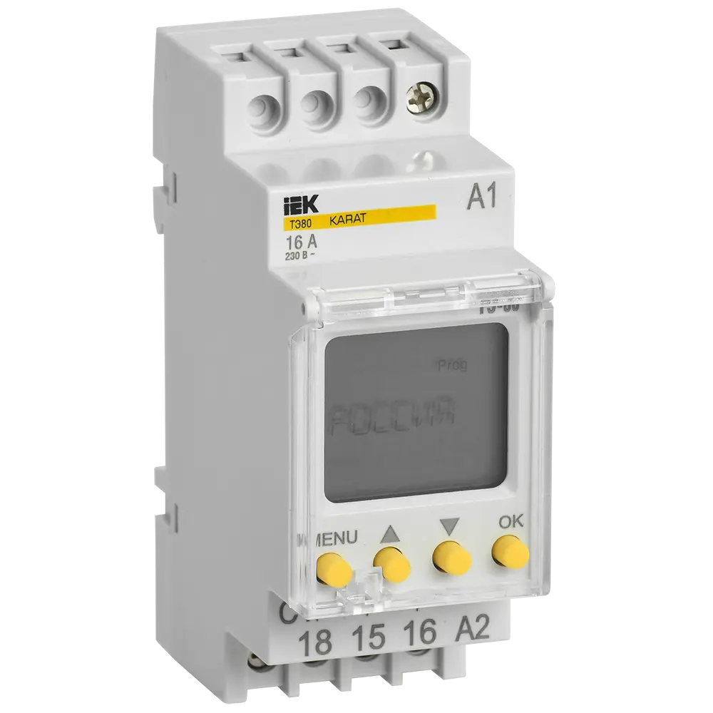 Таймер цифровой Iek ТЭ80 230 В 16 А на DIN-рейку Karat STLM-2199401