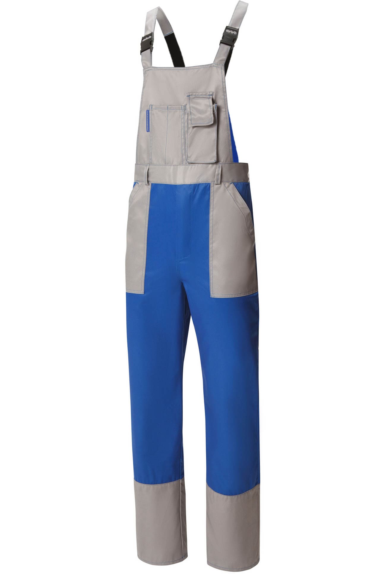 61494 Полукомбинезон "Мастер" василек-светло-серый  Летняя спецодежда  размер 56-58/182-188 