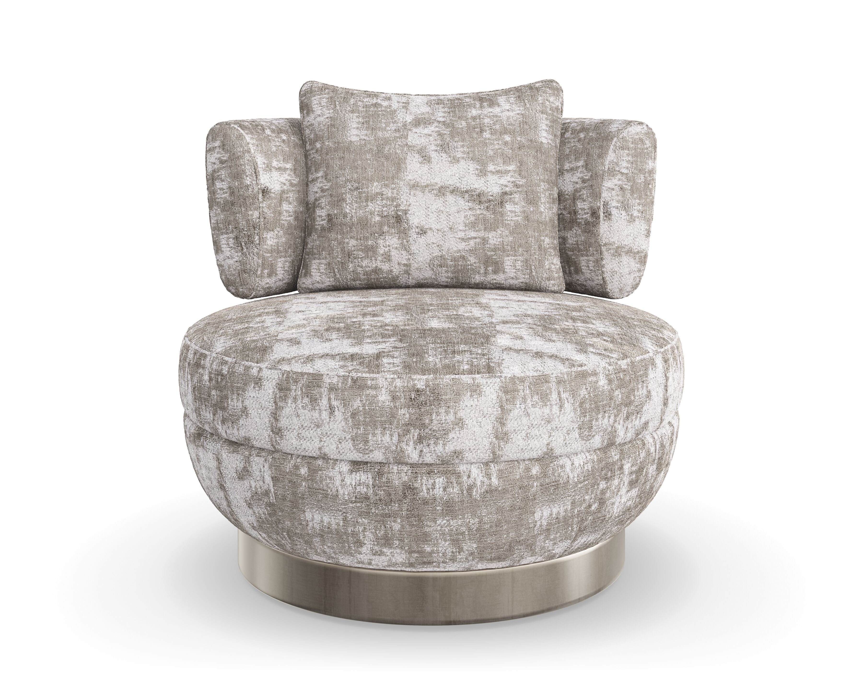 Вращающееся кресло из синели Caracole CELESTE ARCH-00151348 - Вид №5