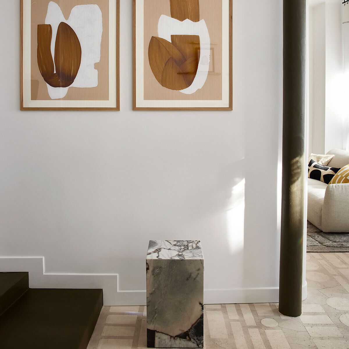 Высокий квадратный мраморный журнальный столик AMPM ALCANA ARCH-00081535 - Вид №13