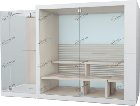 750613002011000 Inipi Сауна Inipi Ama, отдельно стоящая
Исполнение: американский орех (нат.шпон) Белый глянцевый декор Duravit 