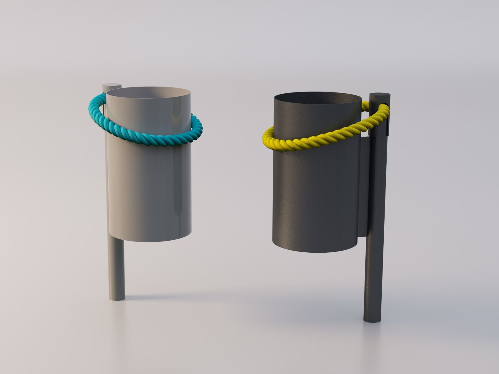 Наружные оцинкованные стальные стойки для мусора Viscio Urban Design CORDINO ARCH-00118626