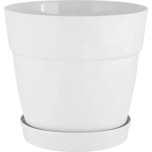 Горшок цветочный INGREEN Villa De Fiori 36 см белый с колесами 89373297