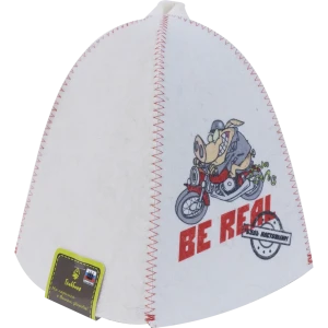 Шапка банная Be Real, 35х24х35 см, войлок, цвет белый 82096771 STLM-2048619