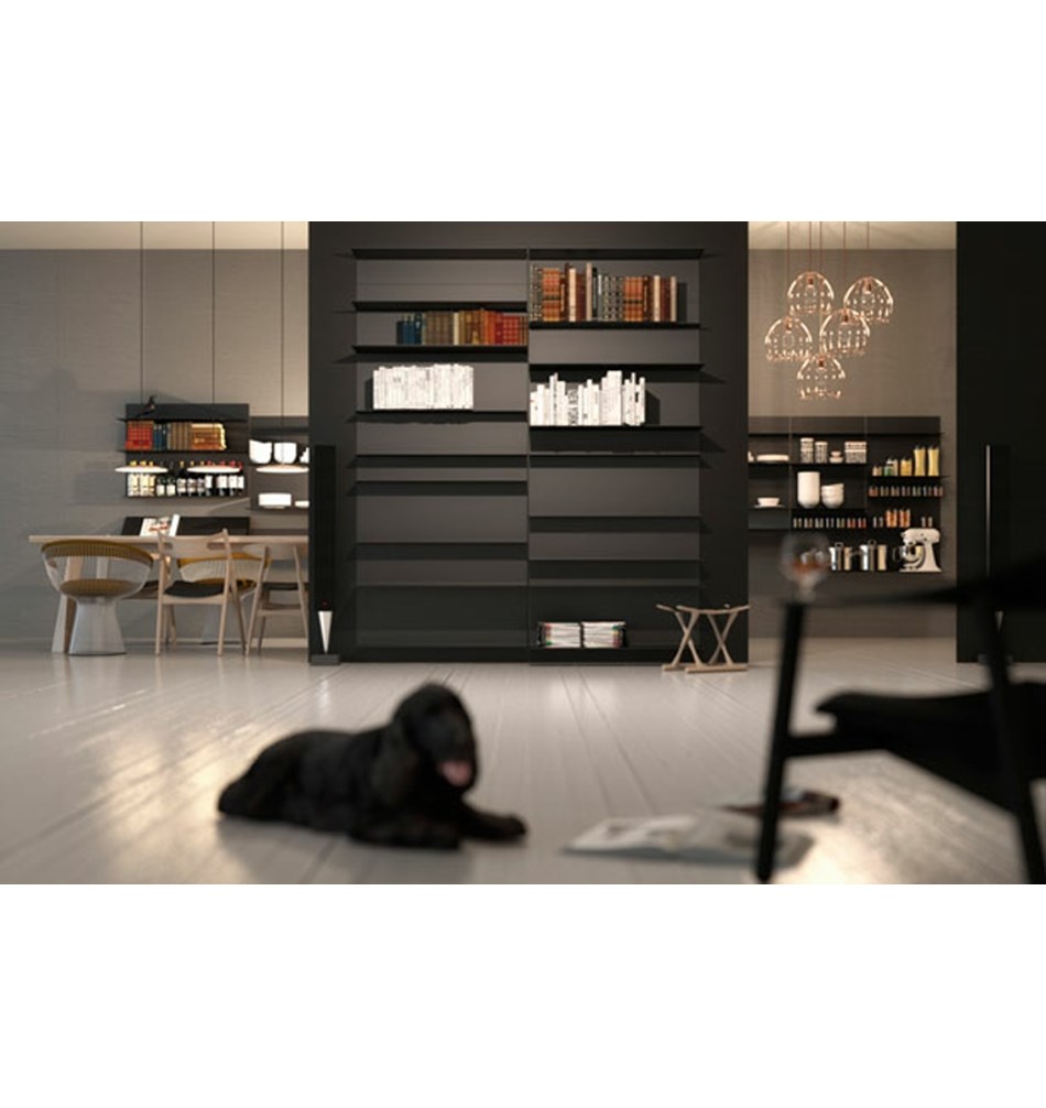 FROST Полка 4023 15x30x60cм » чёрная Алюминий Черный U4023-B  - Вид №5