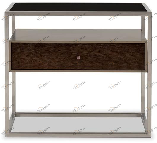 Stylish Club Прямоугольная тумбочка из фанерованной древесины с ящиками Bridge Scf.b16