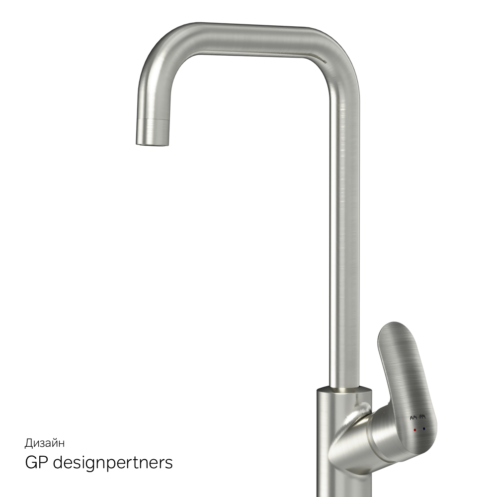 F8006011 смеситель для кухни G-образный излив сатин шт. AM.PM Like - Вид №8