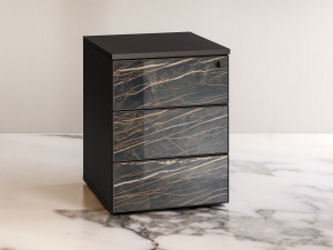 Деревянный офисный комод с фасадами Laminam®