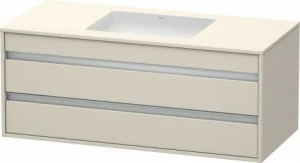 KT685609191 Ketho Тумбочка подвесная для встраиваемого снизу умывальника f-bonded Серо-коричневый декор
