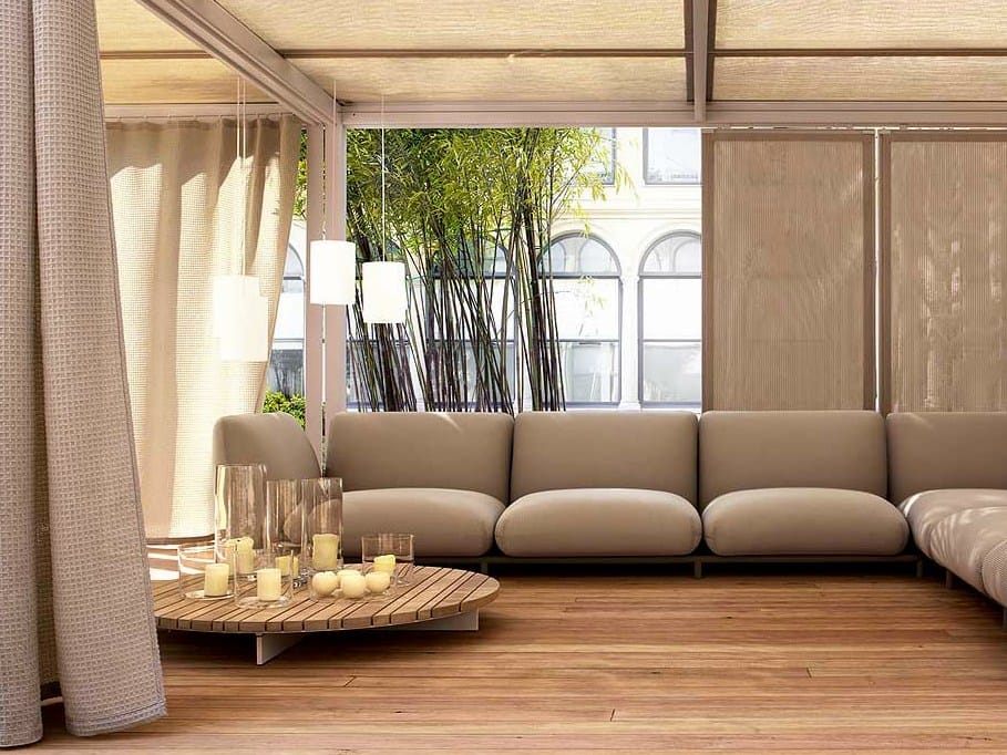 Деревянный круглый низкий журнальный столик Paola Lenti ARCH-00089305 - Вид №1