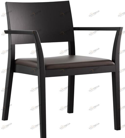 horgenglarus Штабелируемый стул из массива дерева с подлокотниками  6-693a 