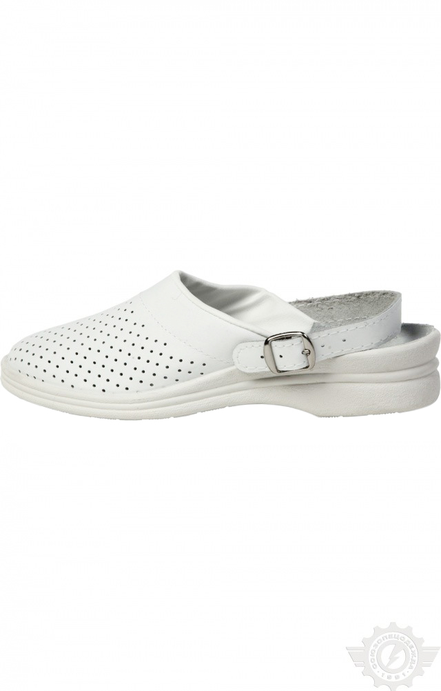 61810 Туфли Сабо женские белые  Медицинская обувь размер 35 Спецодежда  - Вид №3