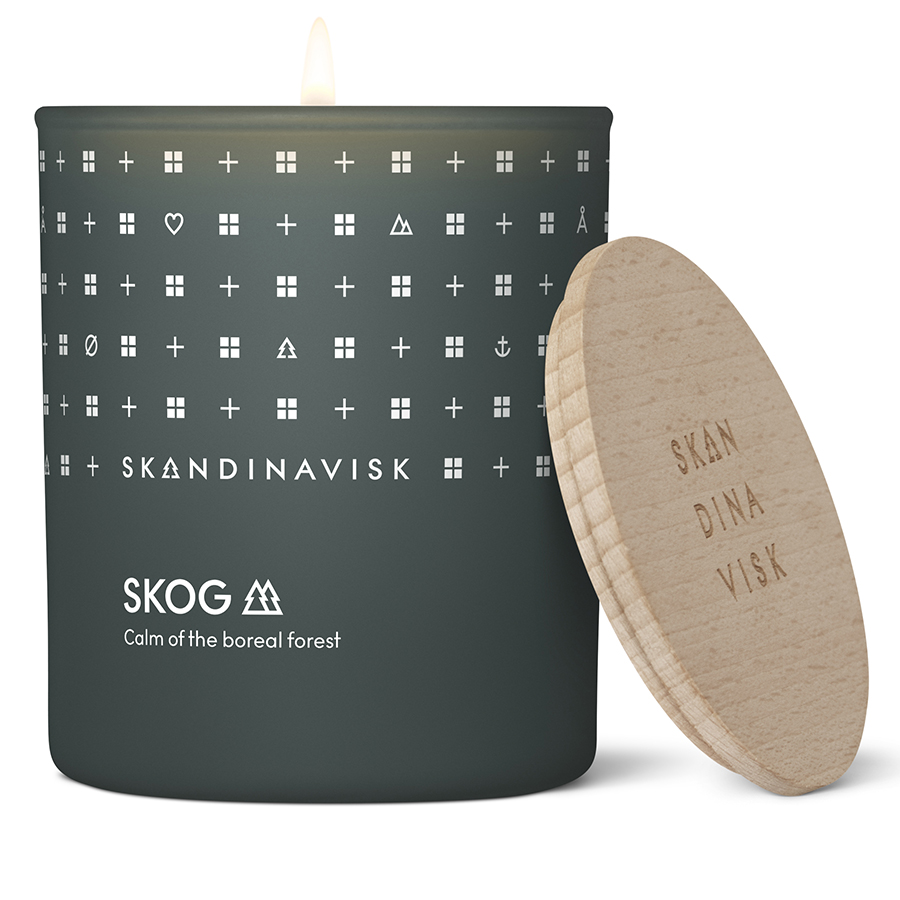 SK20103 Свеча ароматическая skog с крышкой, 200 г (новая) S K A N D I N A V I S K  - Вид №6