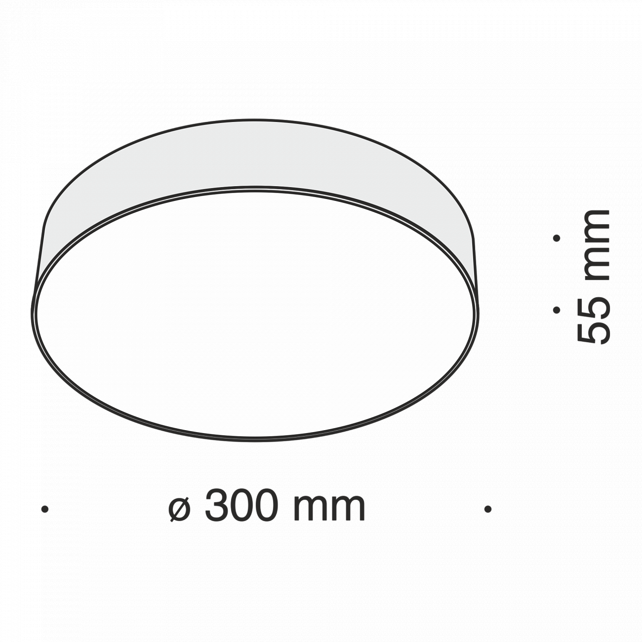Светильник потолочный светодиодный 30 см черный Zon C032CL-L43B4K TECHNICAL CEILING & WALL 00-3956936 Черный  - Вид №1