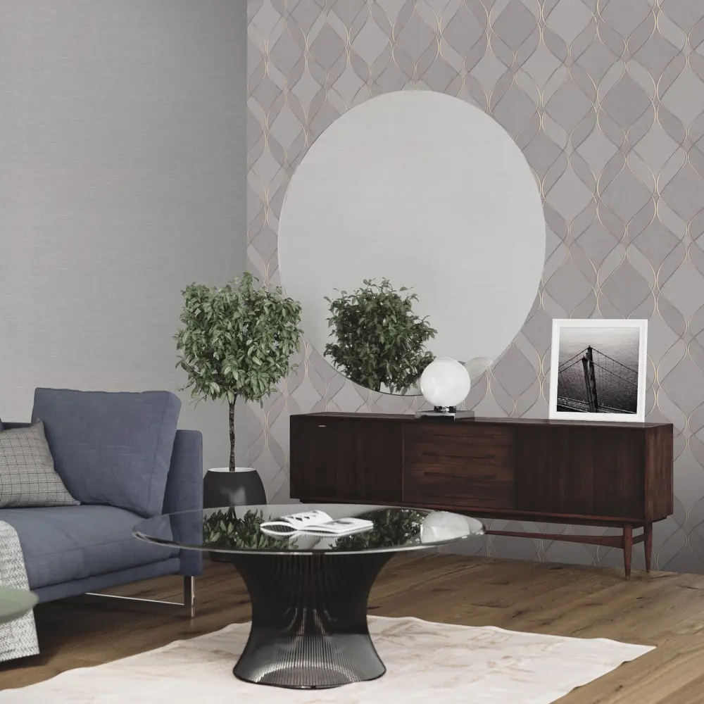Обои флизелиновые Monte Solaro Mayfair серые 1.06 м MS9139-23 85852738 STLM-2022354 - Вид №3