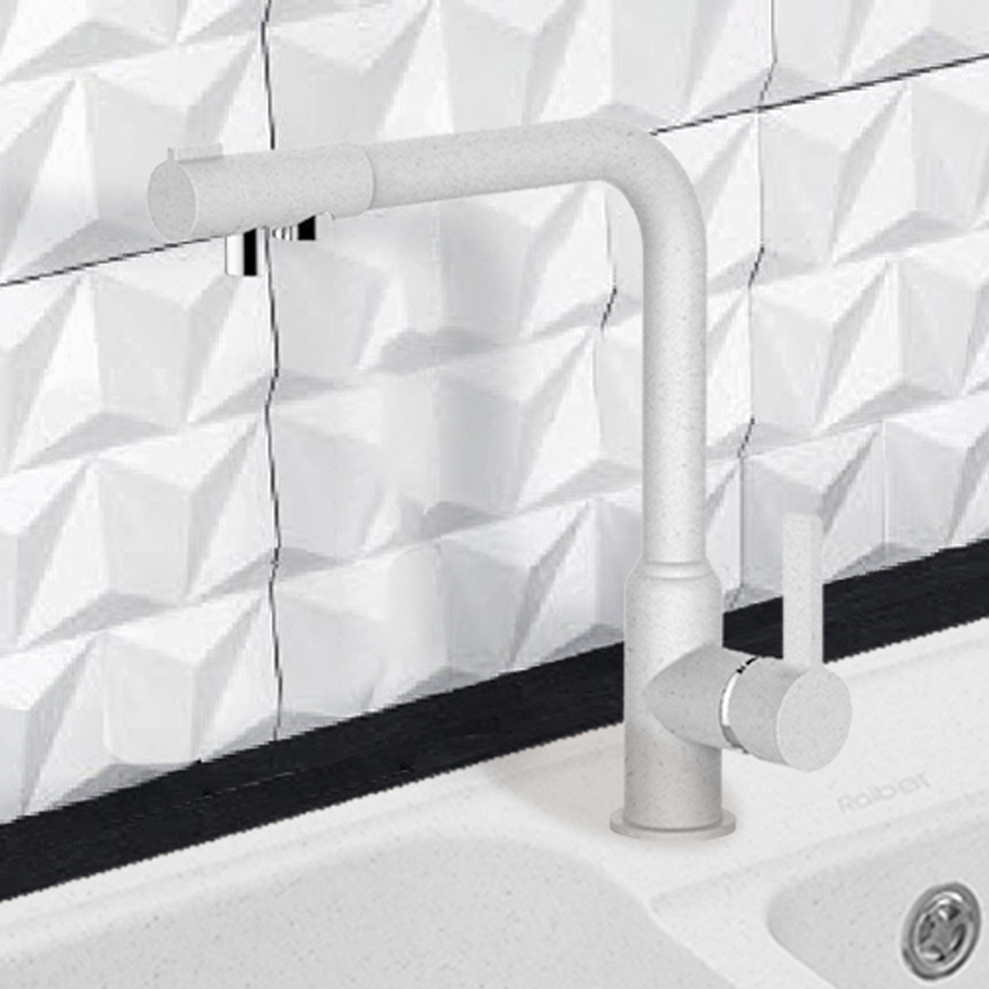 RF6702 Смеситель для кухни однорычажный с фильтром Raiber 