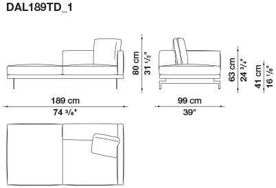 B&B Italia 3-х местный тканевый диван Dock sun-id-1376507 - Вид №200