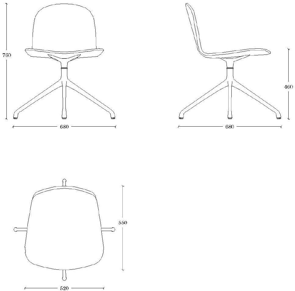 ONDARRETA Вращающееся кресло на козелке из кожи Bob xl sun-id-1492380 - Вид №11