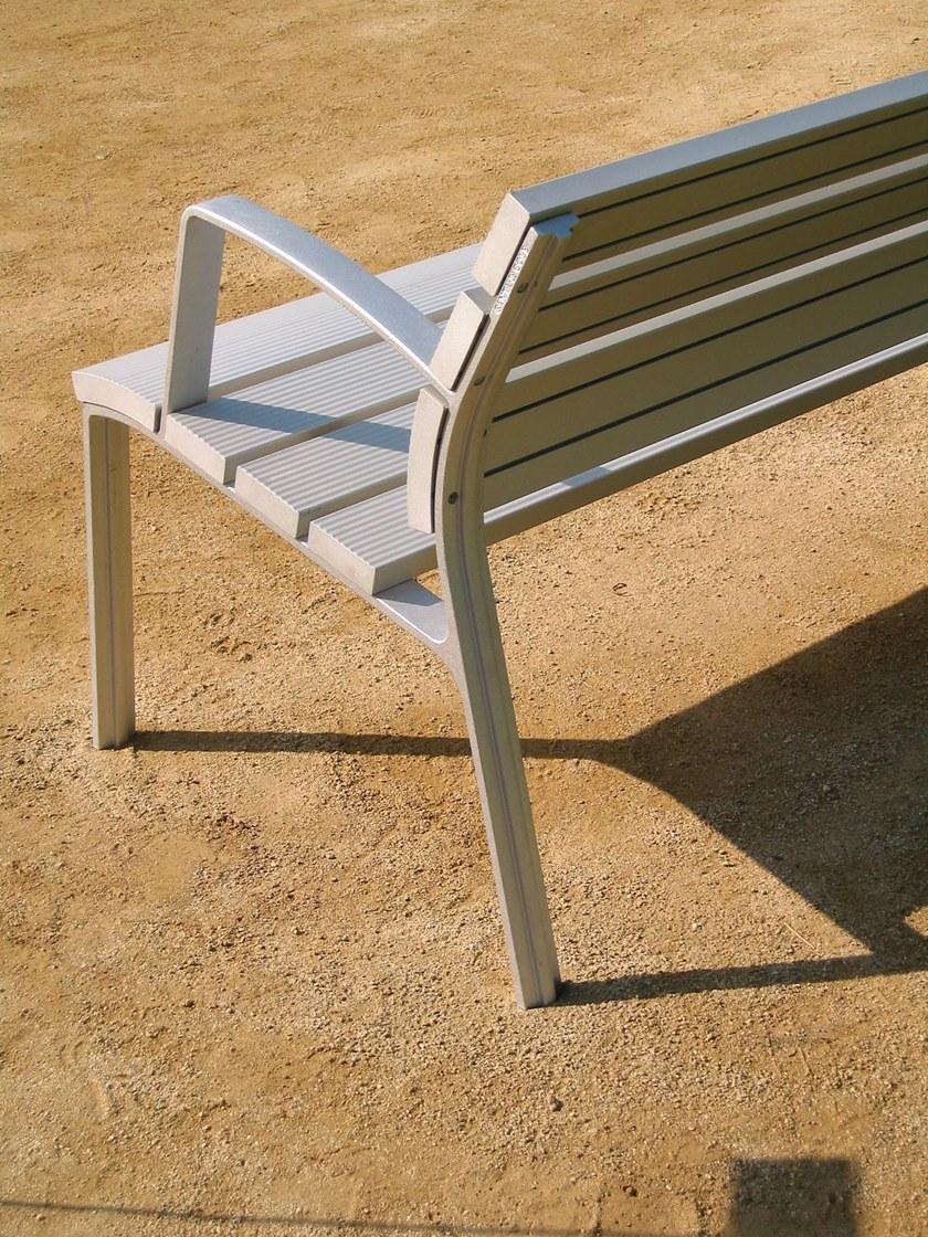 URBIDERMIS Скамья из алюминия с подлокотниками и спинкой Neoromántico sun-id-1380600 - Вид №1