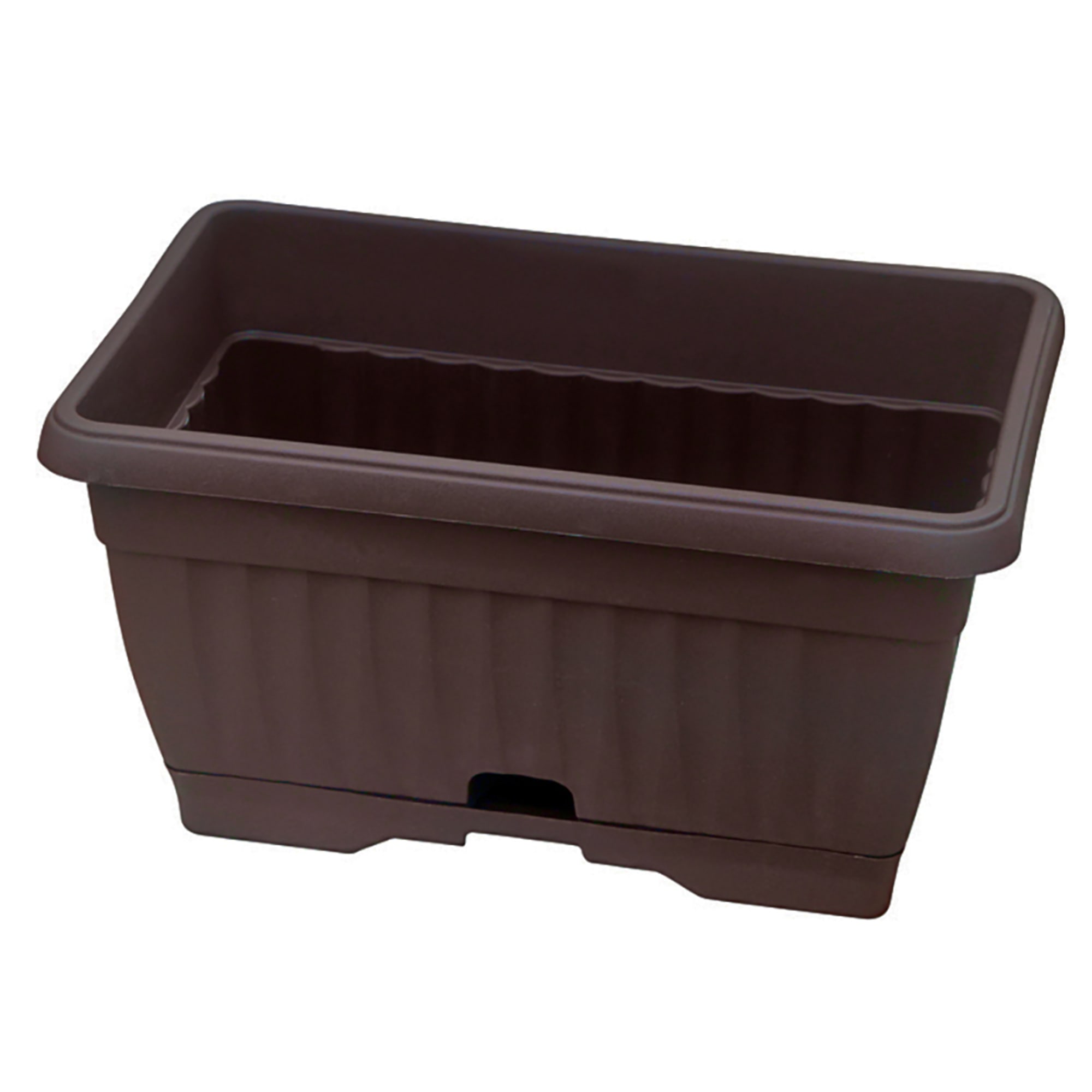 89095024 Балконный ящик 19.5x16x30 см v9.3 л пластик коричневый Santreyd 