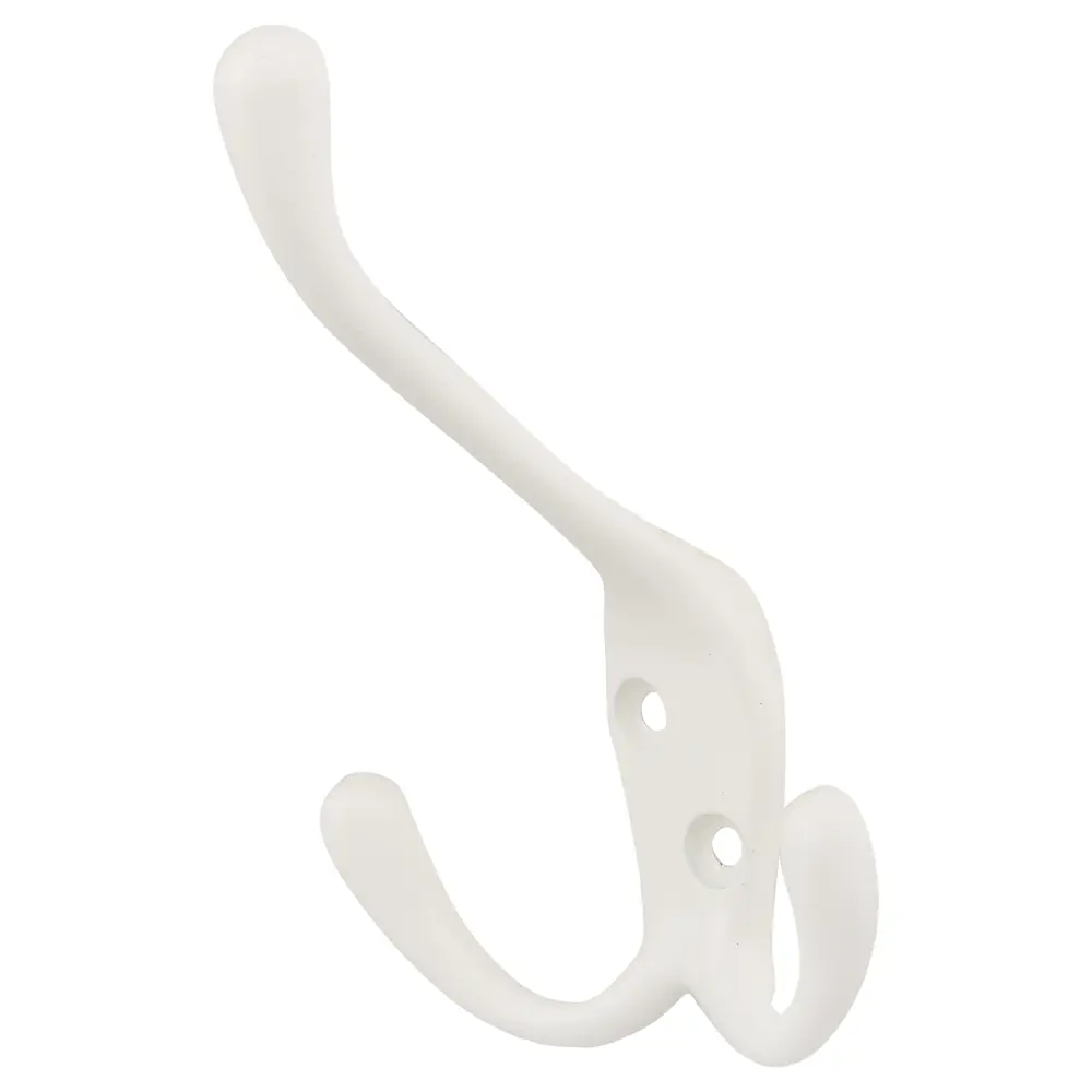 Крючок тройной, металл, цвет белый LAMPLANDIA STLM-2173841