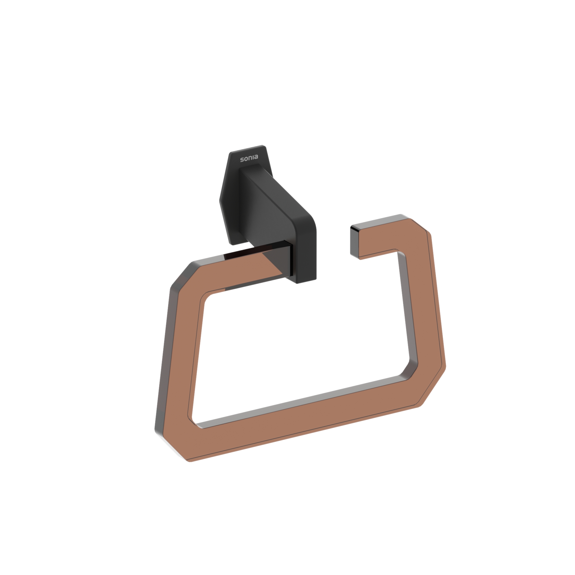 182572 Кольцо для полотенца 21 см цвет Черный/Коричневый Sonia LUCE Испания