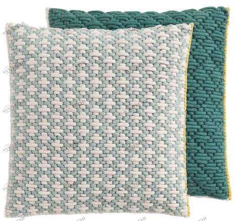 GAN Квадратная подушка ручной вышивки из ткани Silaï sun-id-1511836