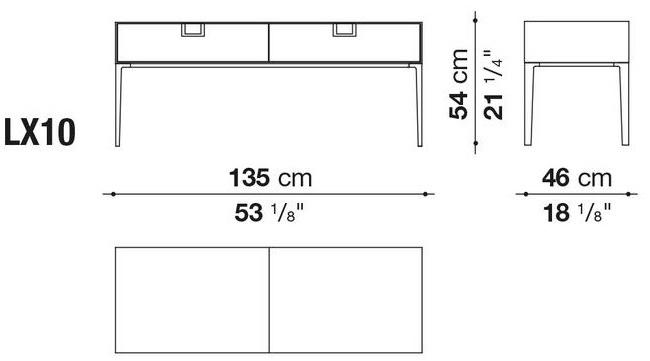 Maxalto Буфет из лакированного дерева с ящиками Alcor sun-id-1366871 - Вид №6