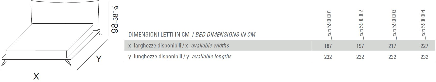 Vibieffe Двуспальная кровать с обитым кожей изголовьем sun-id-1416865 - Вид №3