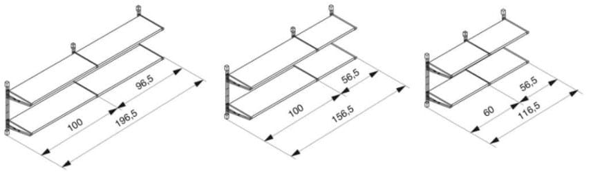 Секционный настенный книжный шкаф Caimi Brevetti Сократ ARCH-00141334 - Вид №4