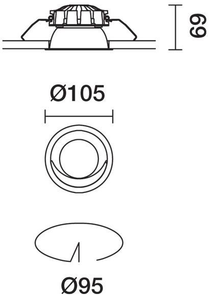 iGuzzini Встраиваемая светодиодная настенная шайба из литого алюминия Easy Aggr001121 - Вид №5