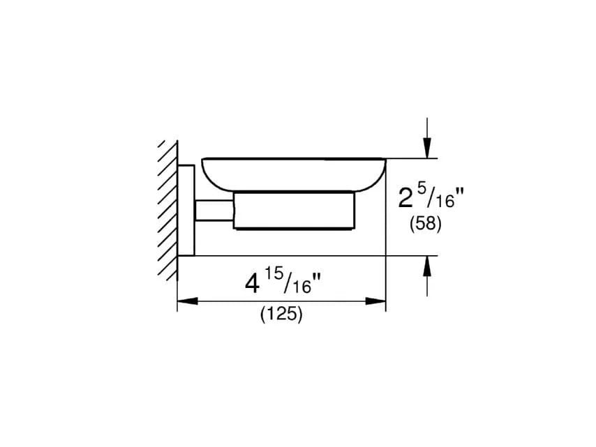 Стеклянная настенная мыльница Grohe Essentials ARCH-00052105 - Вид №3